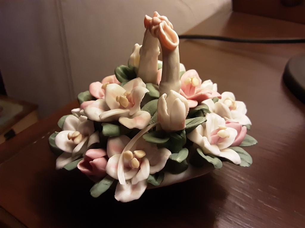 Keramieken Bloemenmandje - Handgemaakt kadotip, Ophalen of Verzenden