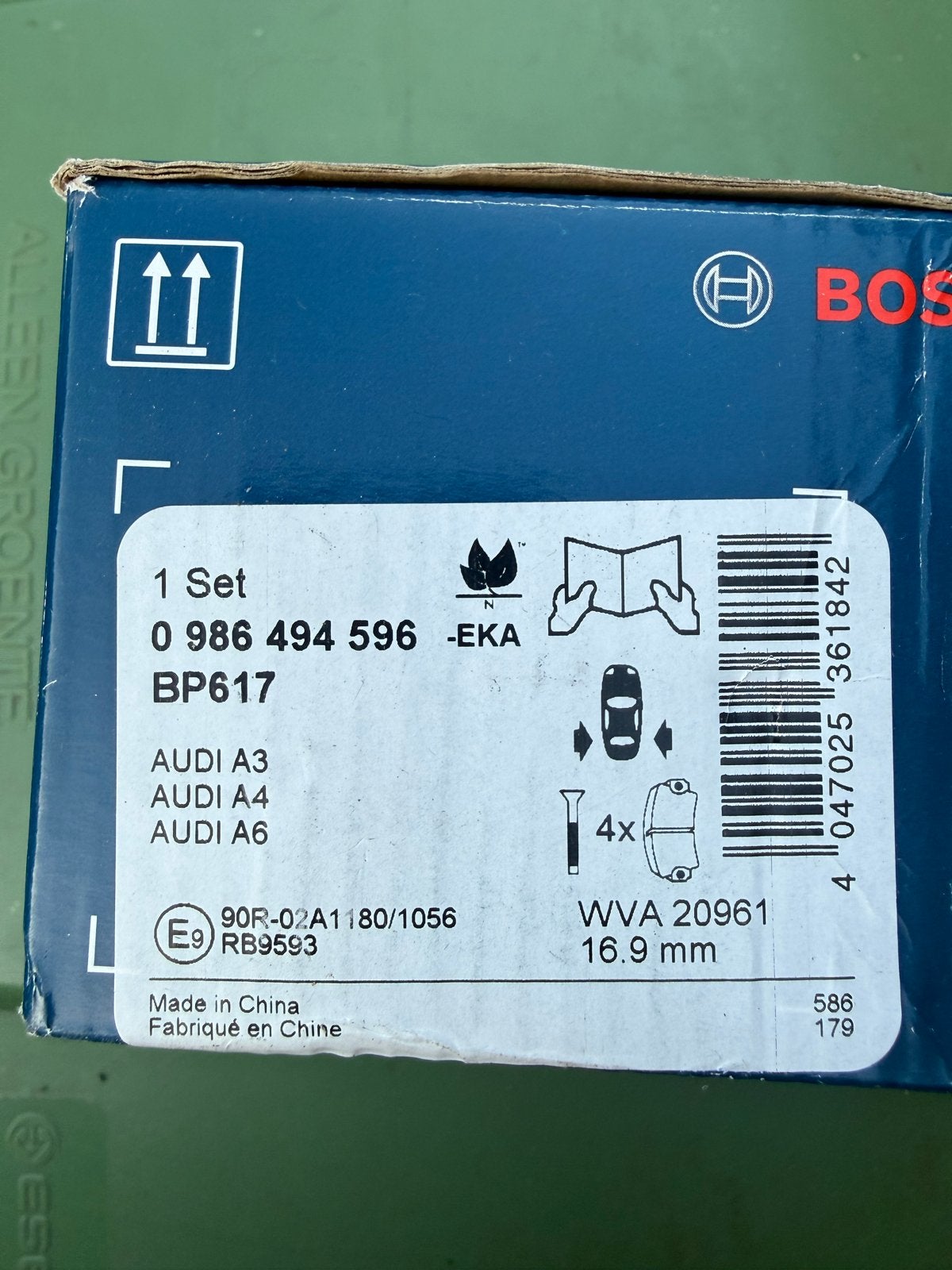 Bosch Remblokken voor Audi A3, A4, A6 - Nieuw, Ophalen, Nieuw, Audi