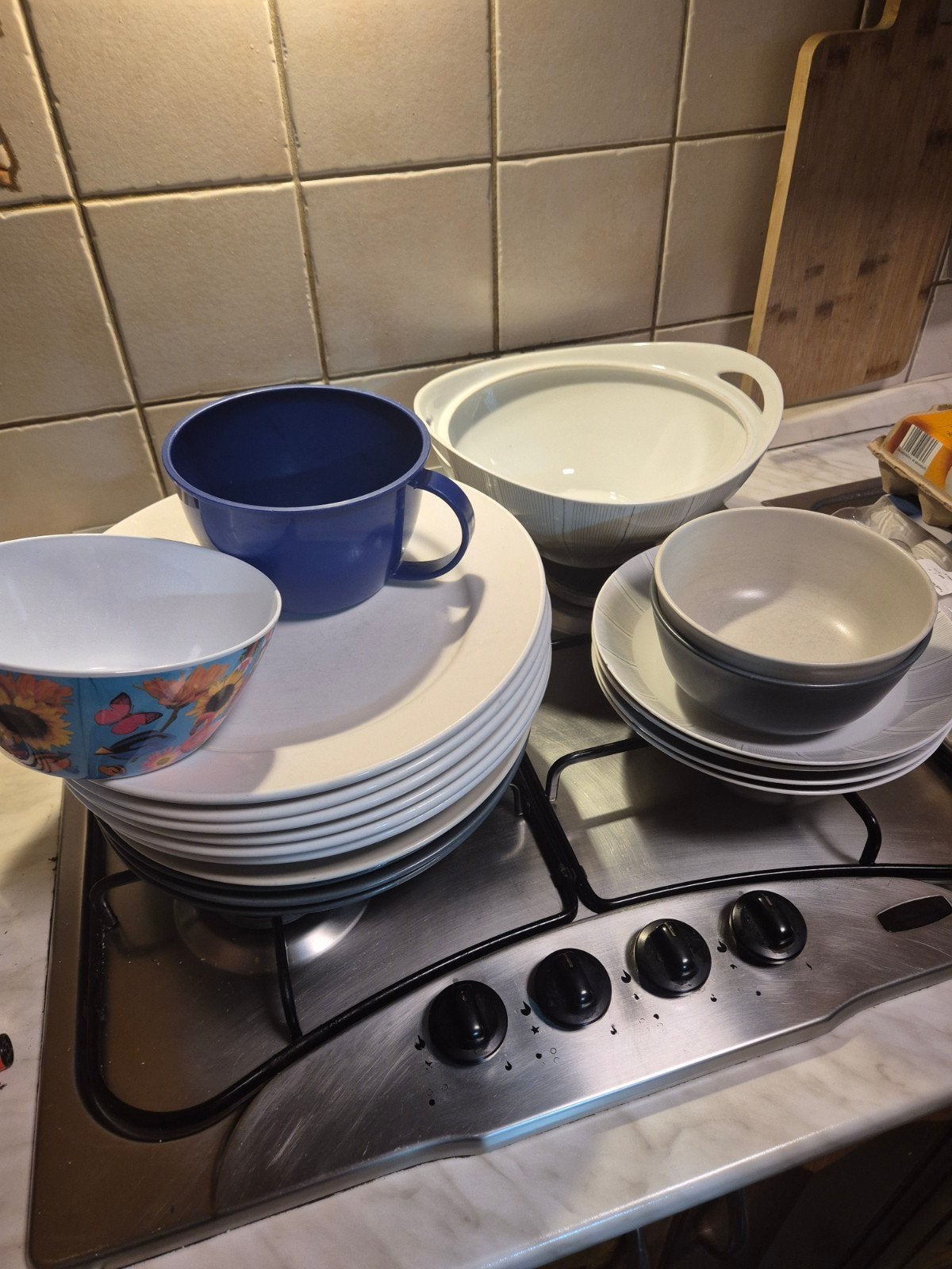 Gratis borden en schalen, Ophalen