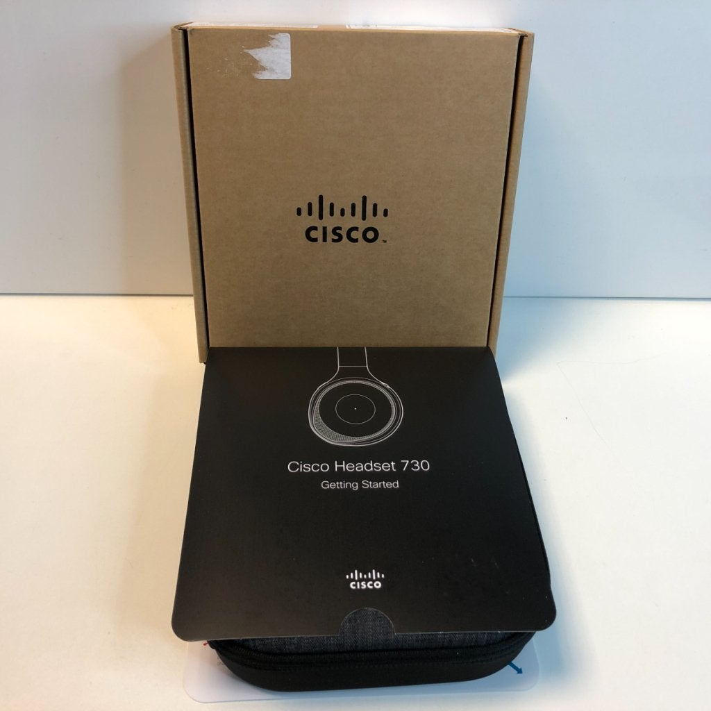 Cisco Headset 730 Wireless Dual On-Ear Bluetooth Headset, Cisco, Nieuw, Support@cisco.com, 170 West Tasman Dr.
San Jose, CA 95134
USA