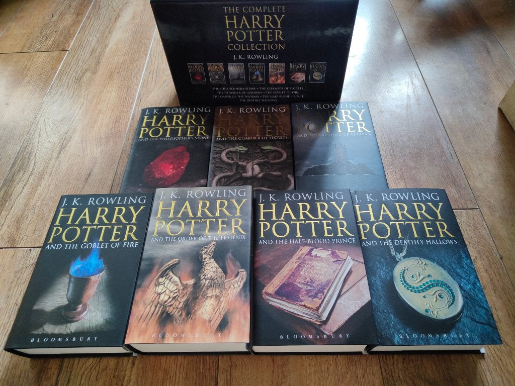 Harry Potter Boeken Bloomsbury UK Adult Hardcover Set in Box, Ophalen of Verzenden, Zo goed als nieuw, J.K. Rowling
