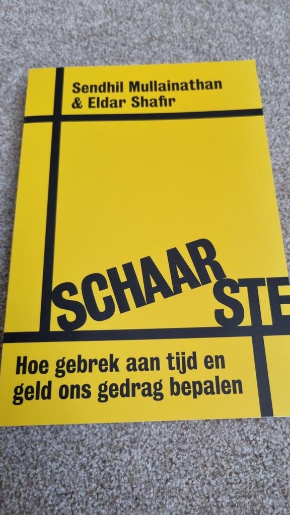Schaarste: Hoe gebrek aan tijd en geld ons gedrag bepalen, Boeken, Ophalen of Verzenden, Zo goed als nieuw, Economie en Marketing