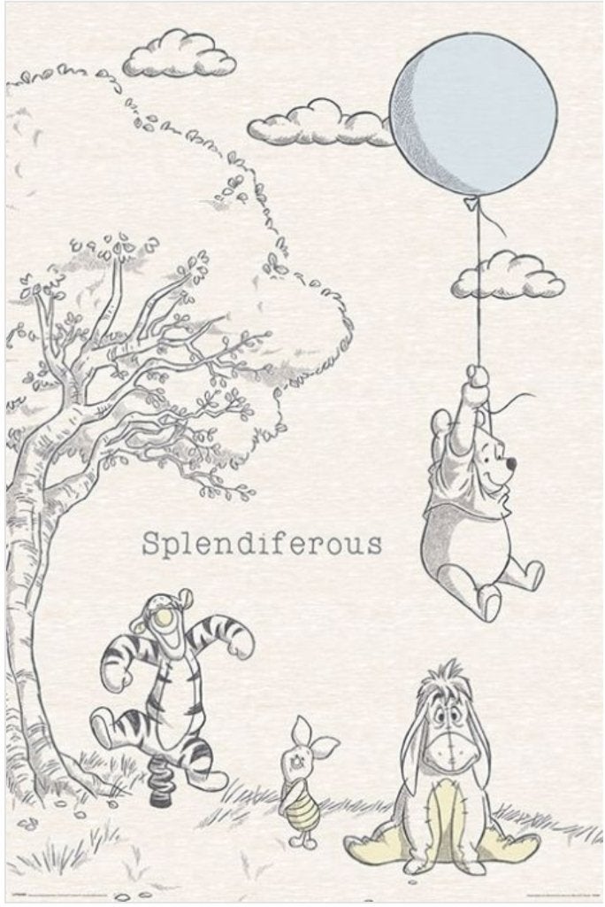 grote poster Winnie the Pooh nieuw, Ophalen of Verzenden, Winnie de Poeh of vrienden, Nieuw, Plaatje of Poster