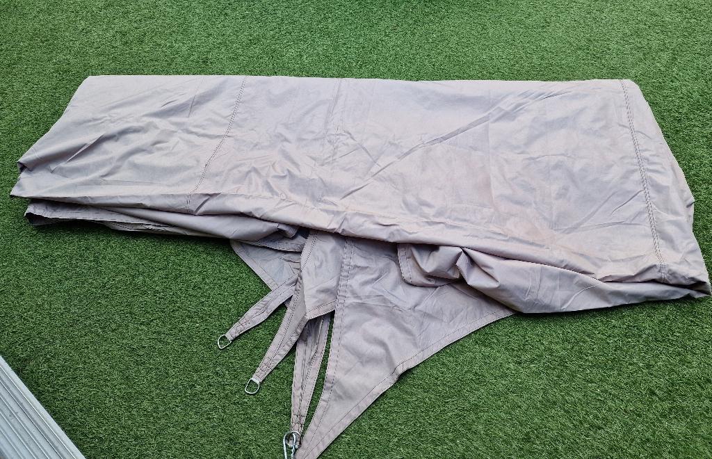 schaduwdoek  5 x 7 meter, Ophalen of Verzenden, Zo goed als nieuw
