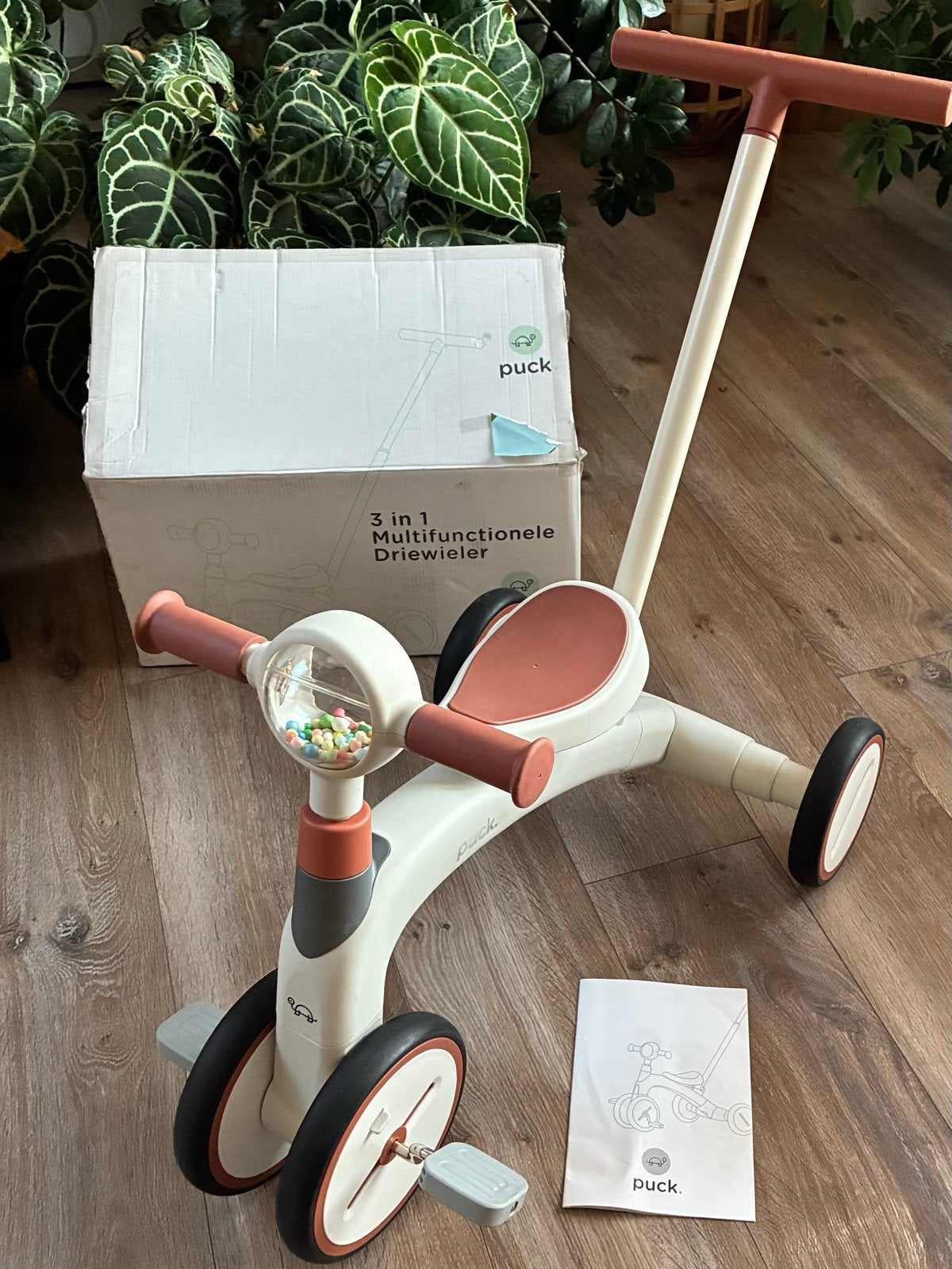 Puck 3-in-1 Multifunctionele Driewieler, Kinderen en Baby's, Speelgoed | Buiten | Voertuigen en Loopfietsen, Ophalen of Verzenden