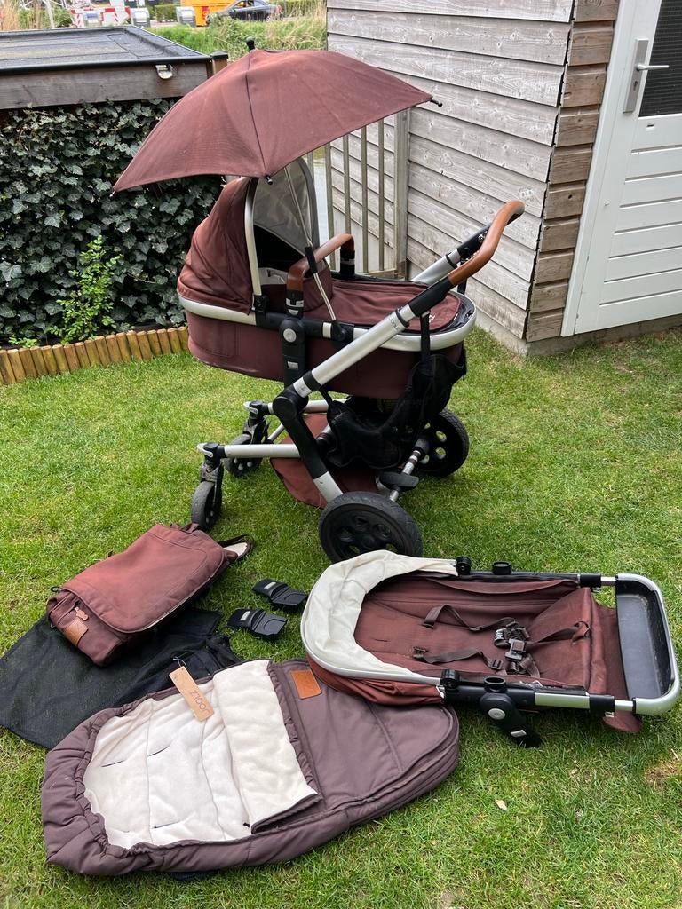 Joolz Day 2 "Monkey Maroon" Speciale Editie met accessoires, Gebruikt, Luchtbanden, Combiwagen, Ophalen