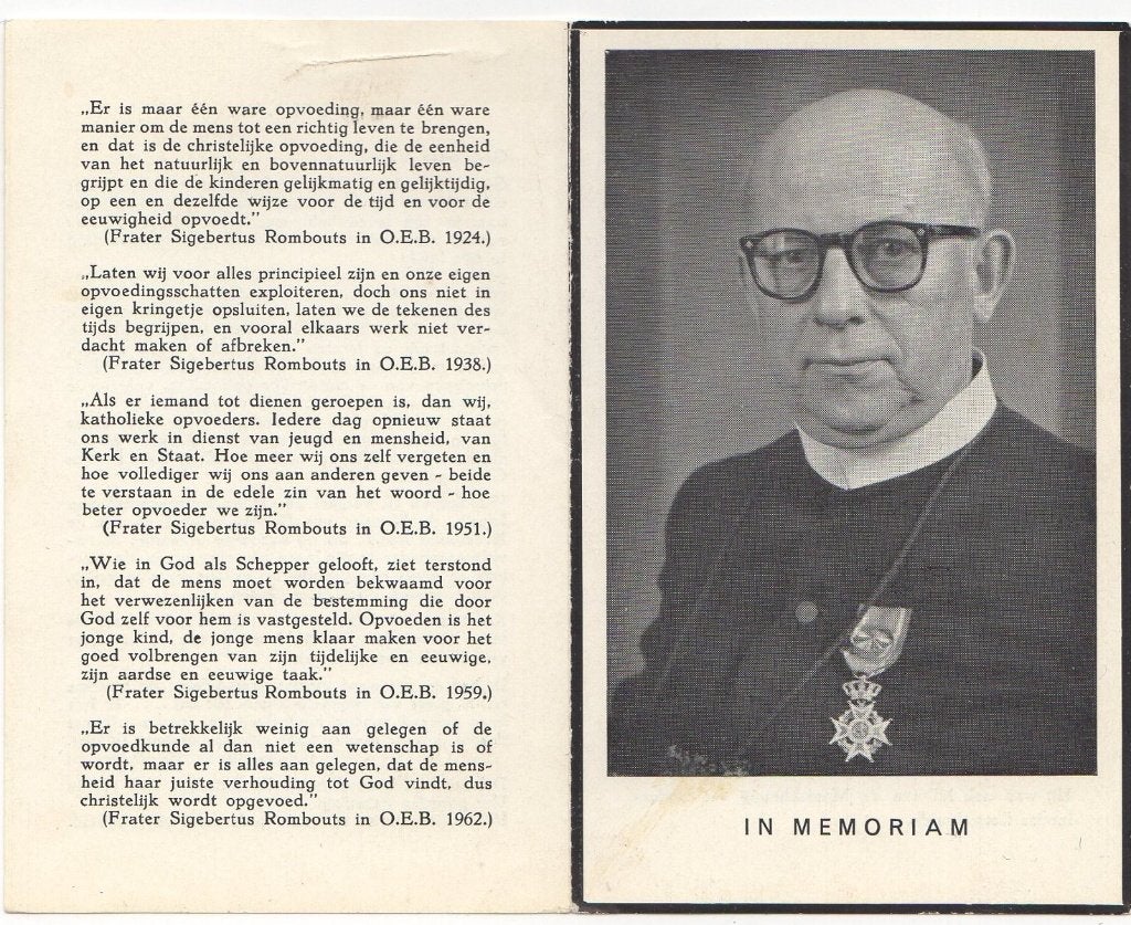 frater Godefridus Rombouts 1883 Bergeijk + 1962 Tilburg, 79, Verzenden