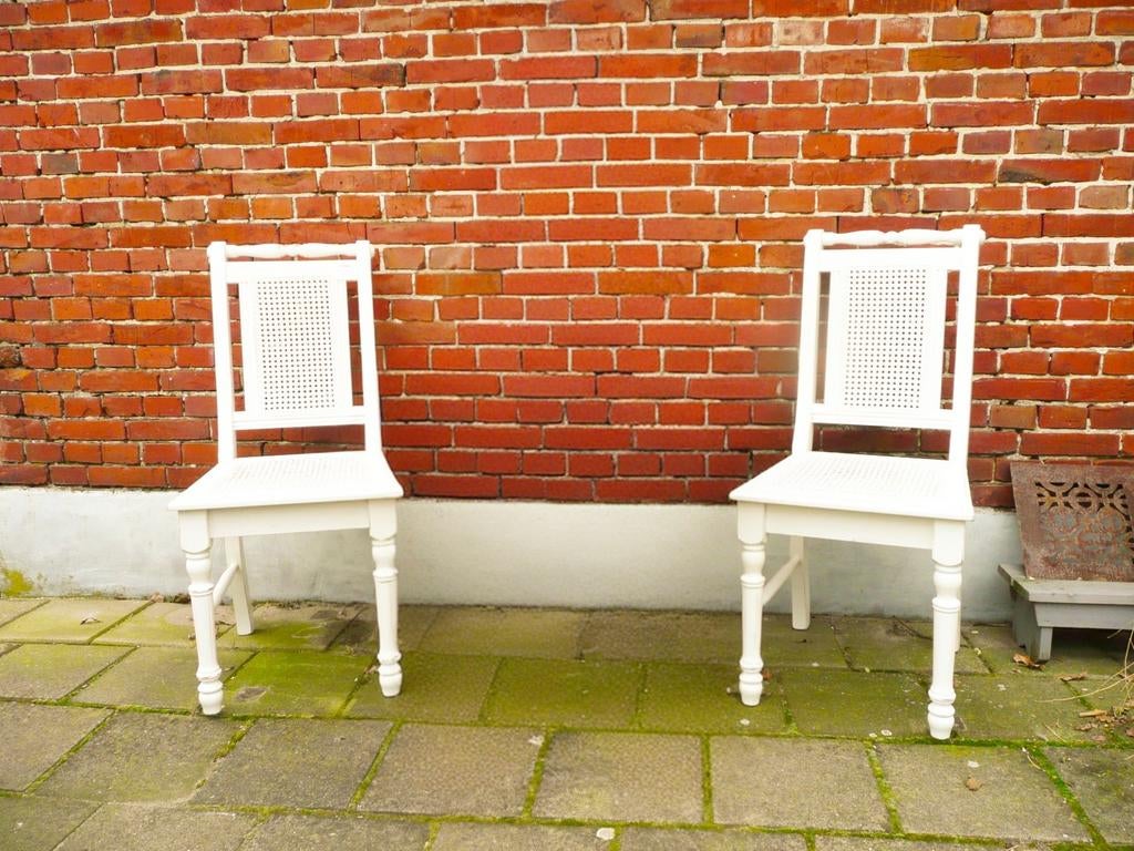 2 brocante stoelen, Huis en Inrichting, Stoelen, Ophalen of Verzenden, Gebruikt, Vier
