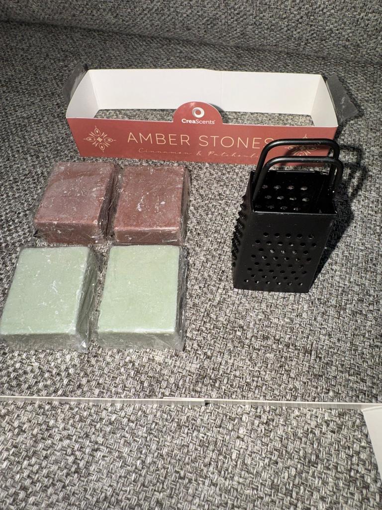 Amberblokjes met rasp, Ophalen of Verzenden, Zo goed als nieuw, Overige materialen, Minder dan 25 cm