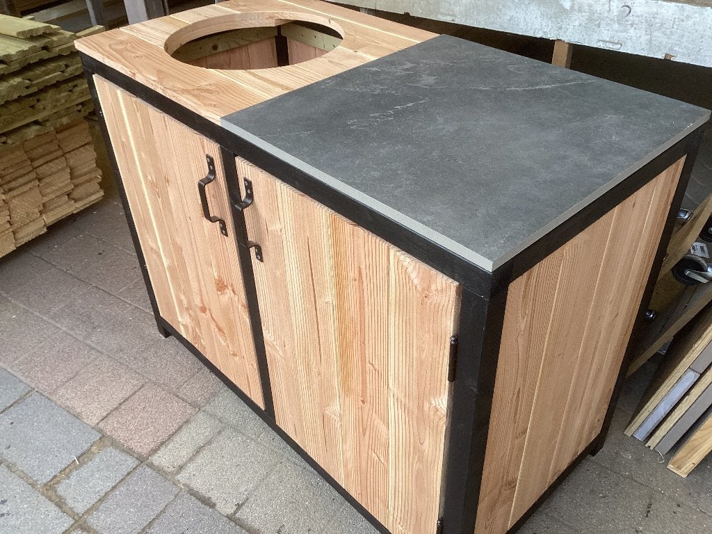 Buitenkeuken, buitenkast van douglas hout en keramisch blad, Ophalen, Nieuw