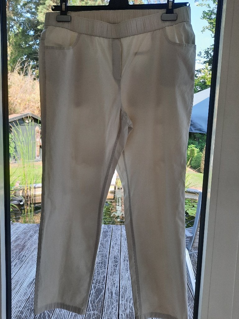Toffe broek SOMMERMANN - 44/46, Beige, Maat 42/44 (L), Zo goed als nieuw, Lang