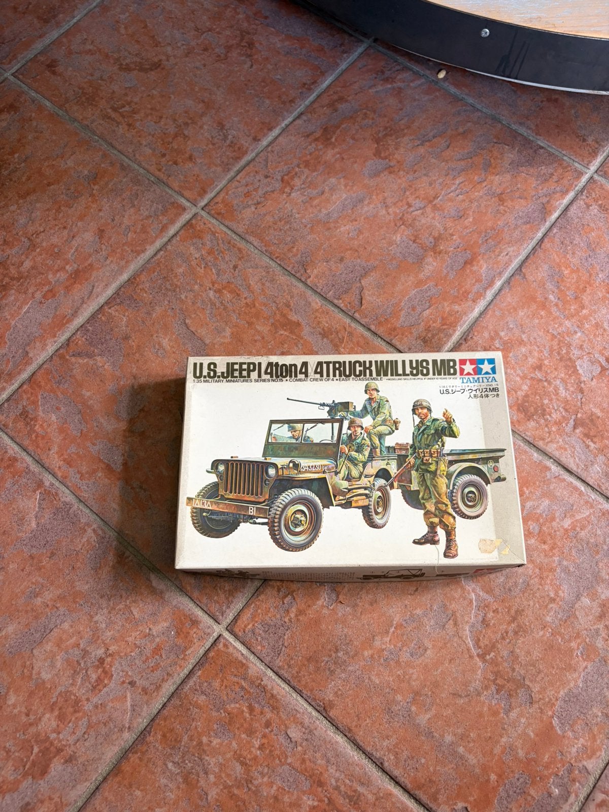 Tamiya u.s.jeep I/4ton 4x4 truck willys mb 1/35 no.15, Ophalen, Gebruikt, Auto, 1:32 tot 1:50