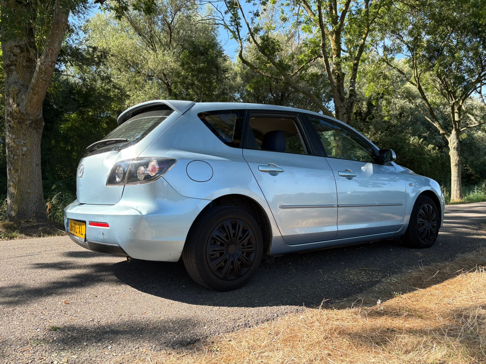Mazda 3 1.6 Hatchback 2006 Blauw, Auto's, Mazda, Voorwielaandrijving, Stof, 4 cilinders, 1165 kg
