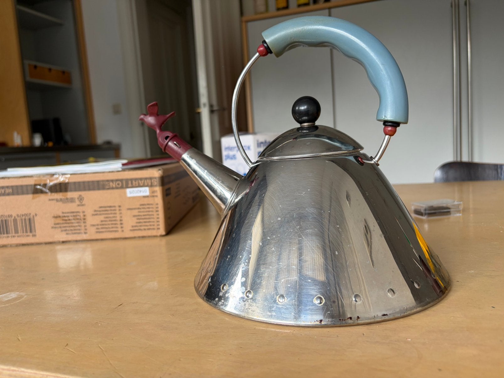 Alessi Fluitketel inclusief vogel, Witgoed en Apparatuur, Ophalen, Zo goed als nieuw