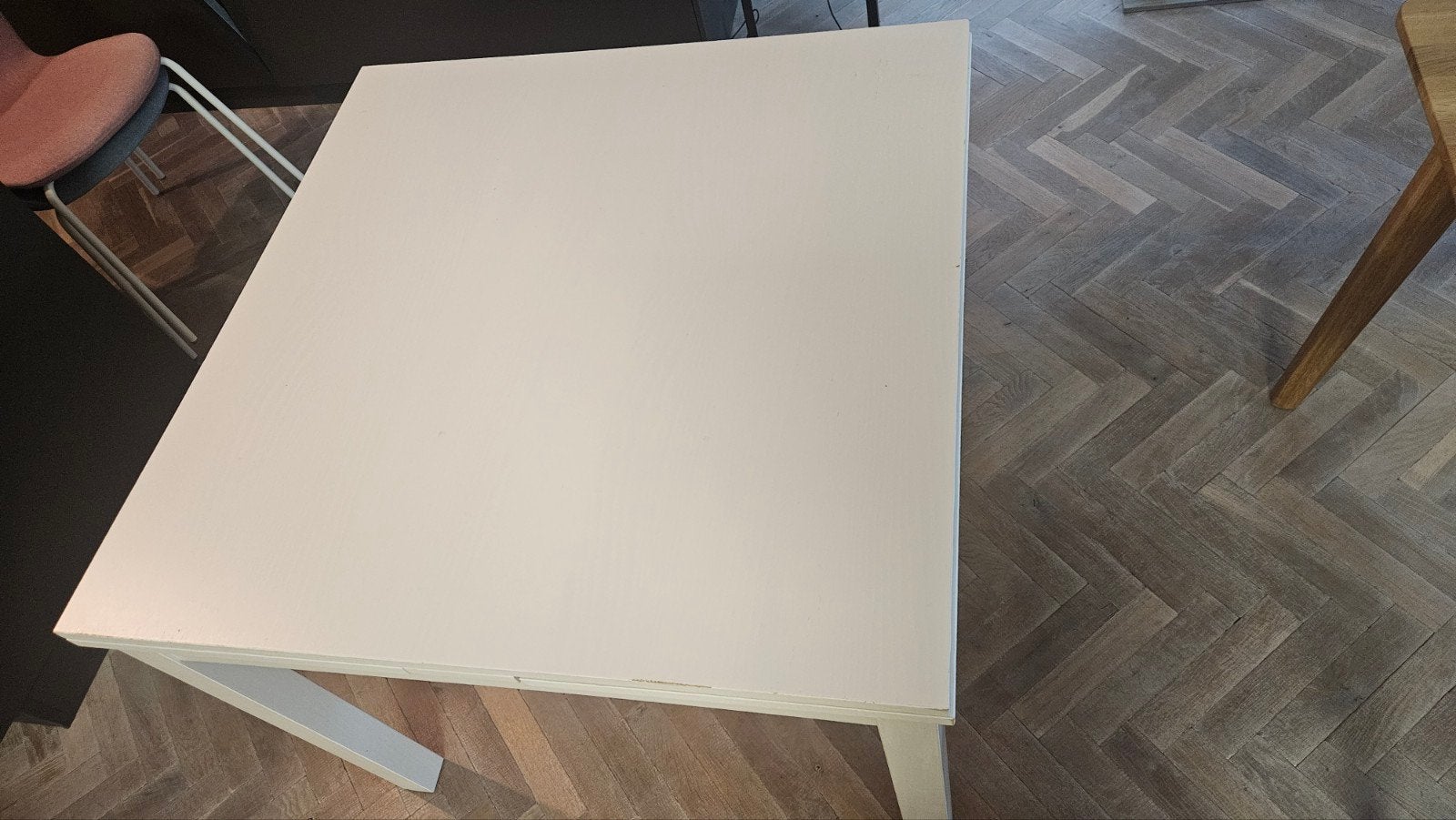 IKEA BJURSTA uitschuifbare eettafel - wit, Huis en Inrichting, Tafels | Eettafels, Gebruikt, 50 tot 100 cm, 100 tot 150 cm, Vier personen