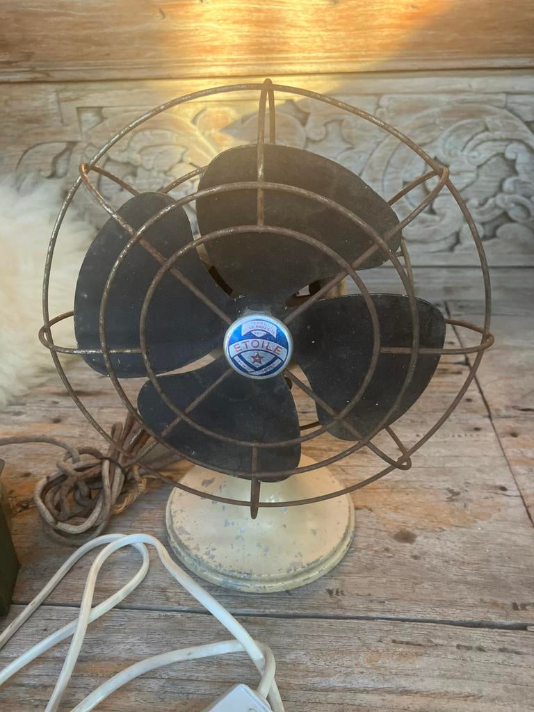 Antieke tafelventilator, Ophalen of Verzenden, Gebruikt