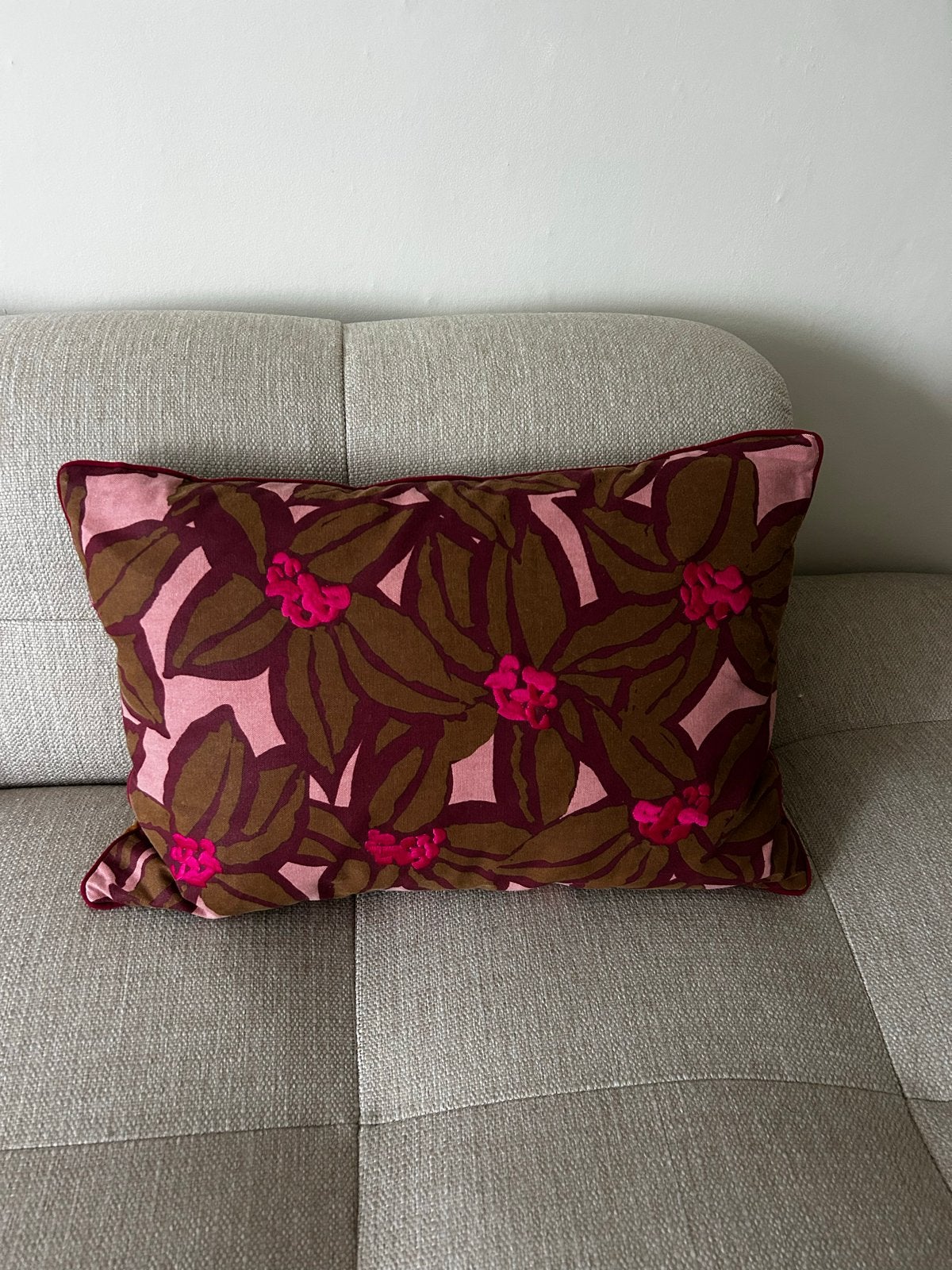 Palais kussen met bloemenprint - perfecte staat, Overige merken, Meerkleurig, Met print, Ophalen of Verzenden