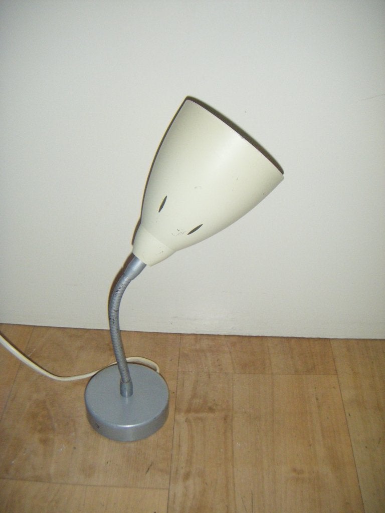 Zachtgele vintage spot,metalen kap,geperforeerd,retro,izgst, Verzamelen, Retro, Ophalen of Verzenden, Huis en Inrichting