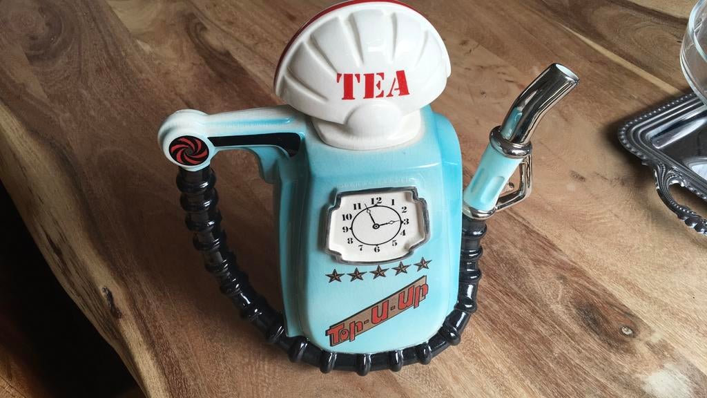 Theepot petrol pump Sunshine ceramics gas pomp, Ophalen of Verzenden