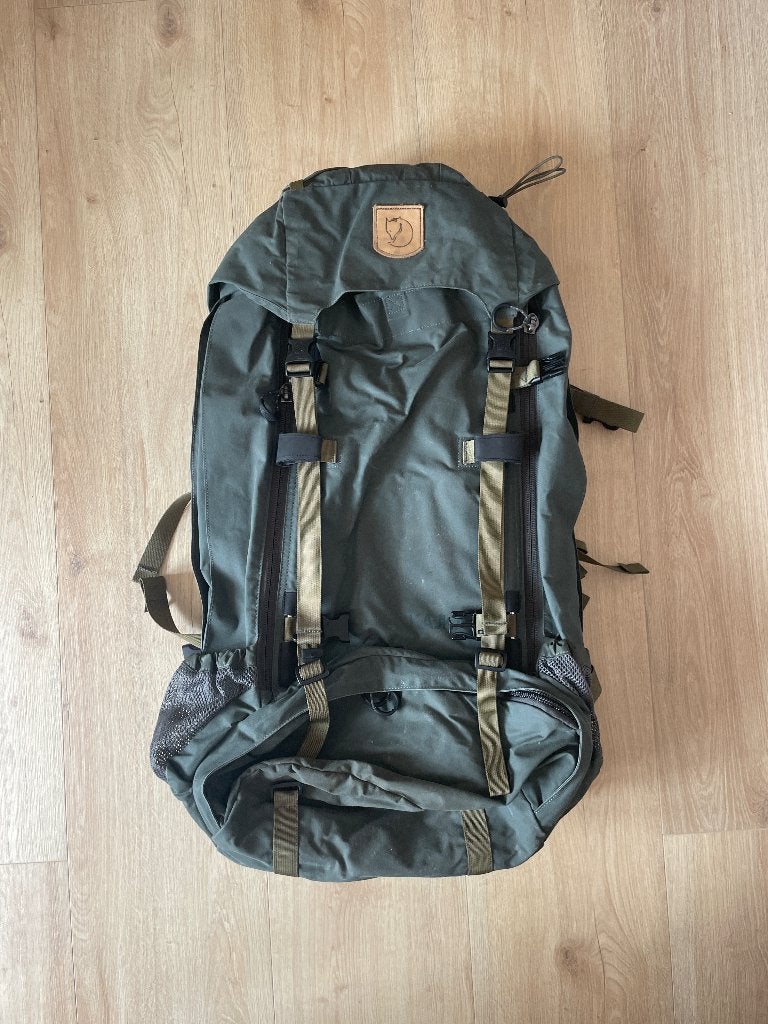 Fjällräven Kajka 55L, groen., Ophalen, Zo goed als nieuw, Rugzak