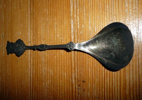 Suikerlepel suikerschep Nederland verzilverd GCHA90, Ophalen of Verzenden