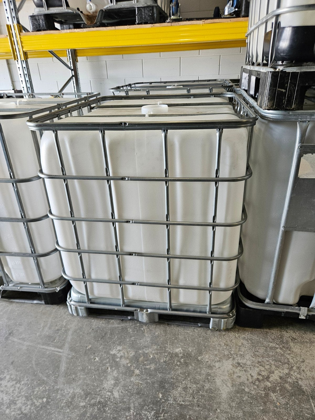 2x IBC tank, 1000 liter vat, Ophalen, 100 cm of meer, 60 cm of meer, 50 cm of meer