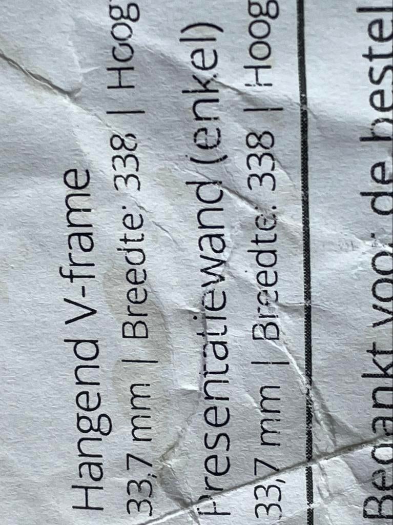 Frame om een grote banner aan te bevestigen., Ophalen, Zo goed als nieuw