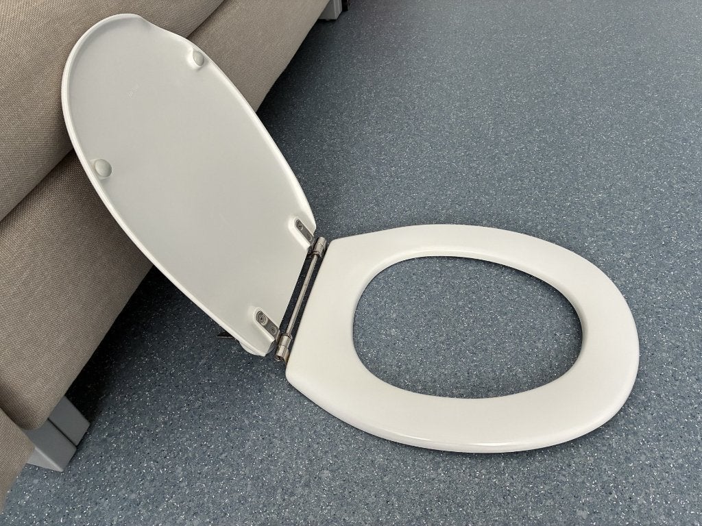 Toiletbril met deksel, Ophalen of Verzenden, Gebruikt, Toilet