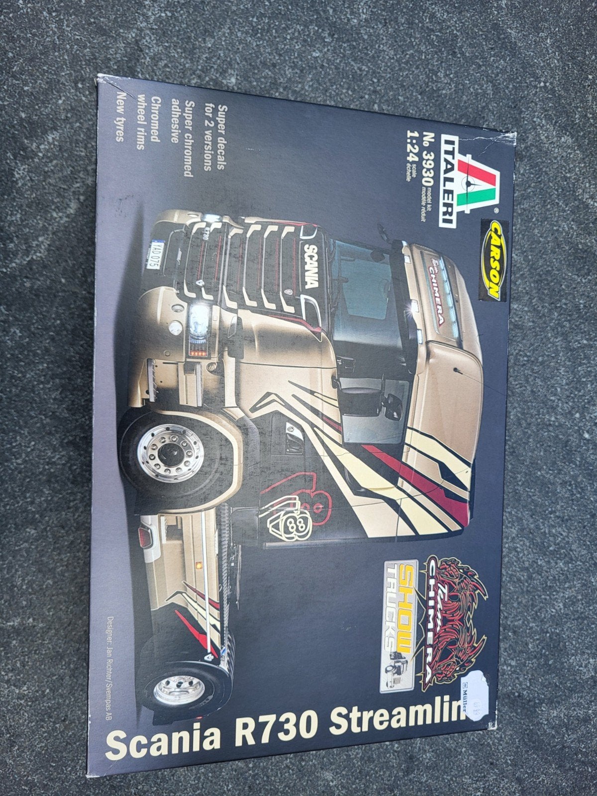 Italeri Scania R730 Streamline modelbouw vrachtwagen, Italeri, Groter dan 1:32, Nieuw, Ophalen of Verzenden