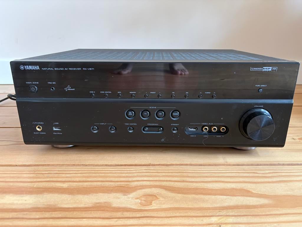 Audioset, Yamaha RX-V671 en 2x Wharfedale Diamond 10.1, Gebruikt, Yamaha, Ophalen of Verzenden, 60 tot 120 watt