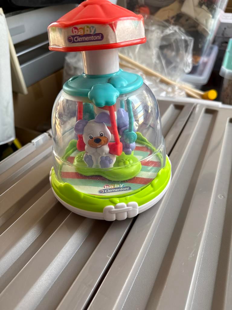 Baby Clementoni carrousel met hondje, Ophalen, Gebruikt, Overige typen