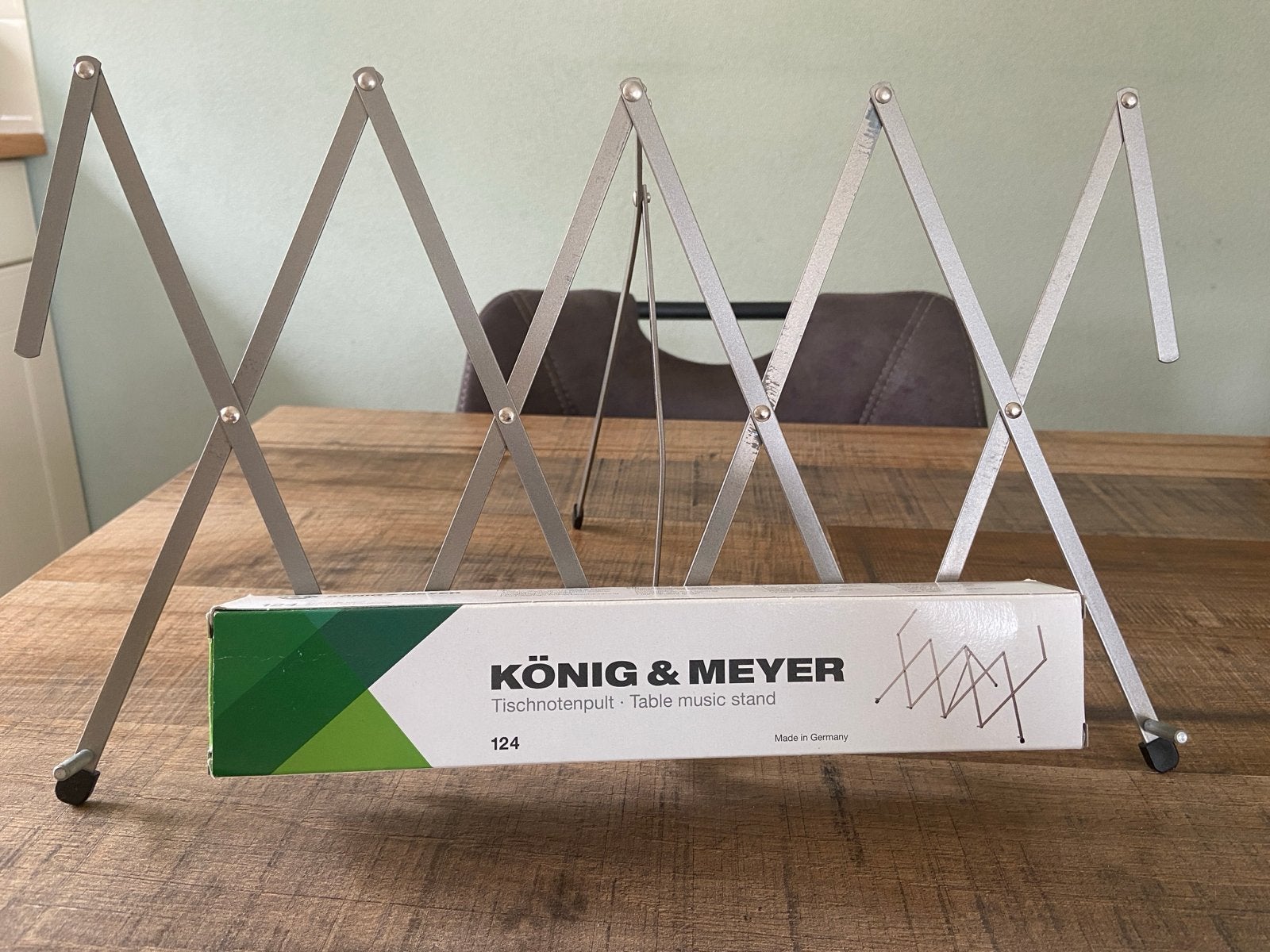 König & Meyer 124 Tafelmuziekstandaard, Ophalen of Verzenden, Gebruikt, Muziekstandaard, Overige instrumenten