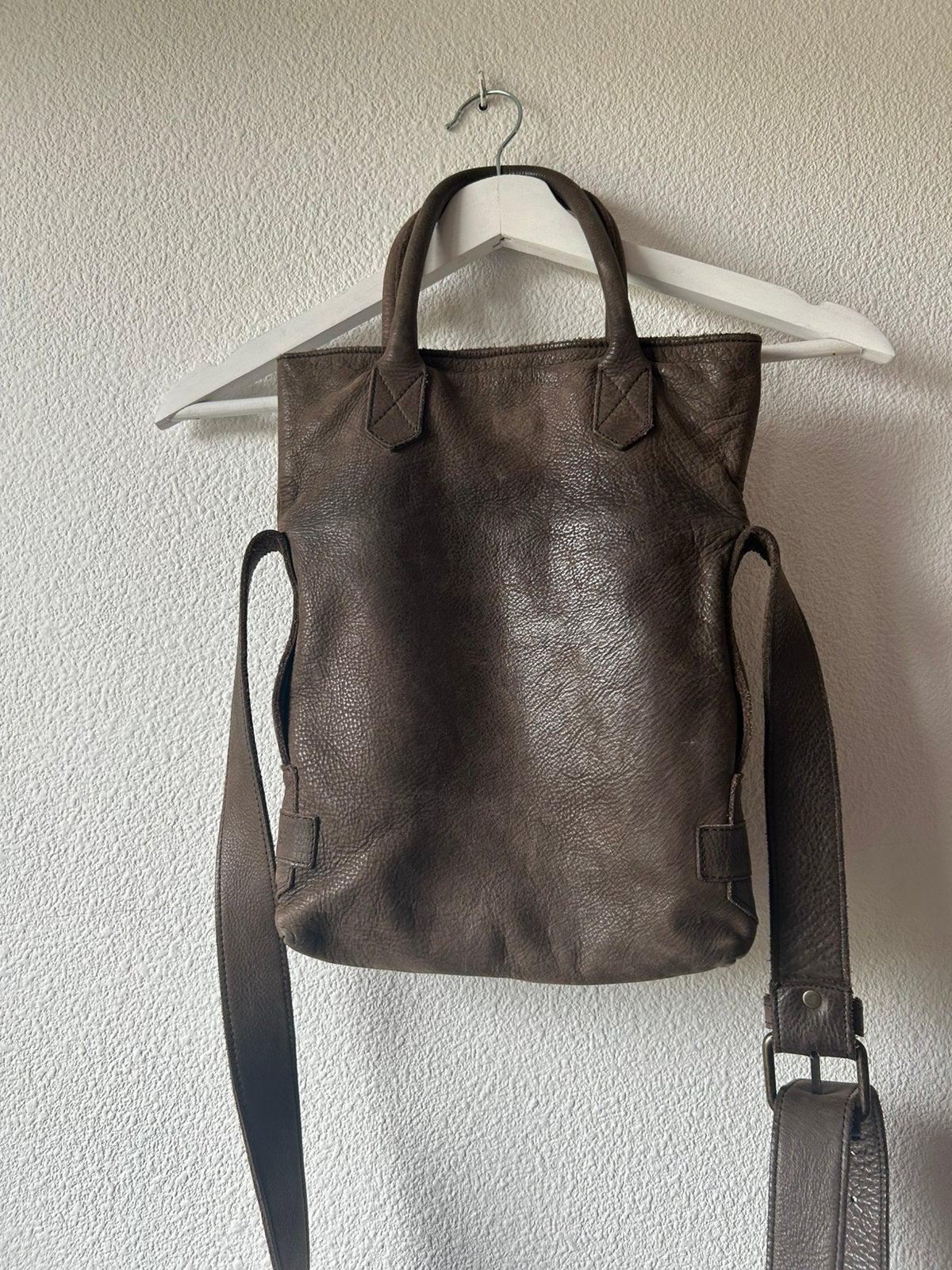 Leren tas van Shabbies Amsterdam, Ophalen of Verzenden, Bruin, Handtas