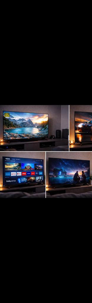 Hisense 55E7NQ Pro (2024)–55” 4K QLED–144Hz–Dolby–Garantie, QLED, Nieuw, 120 Hz, 100 cm of meer