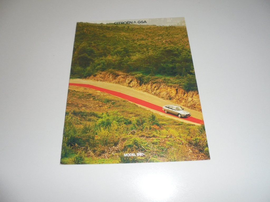 brochure Citroen GSA modellen 1980, Ophalen of Verzenden, Nieuw, Citroën
