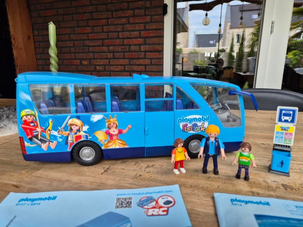 Playmobil 9117 Citylife Funpark Bus (+ 6914 RC), Ophalen of Verzenden, Gebruikt