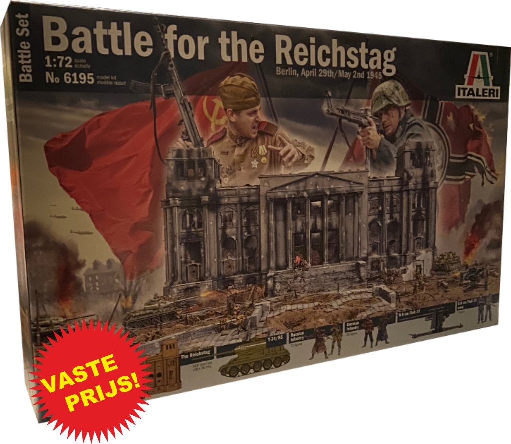 Battle for the Reichstag World War II (Italeri 6195) 1/72, Ophalen of Verzenden, Nieuw, 1:50 of kleiner, Diorama