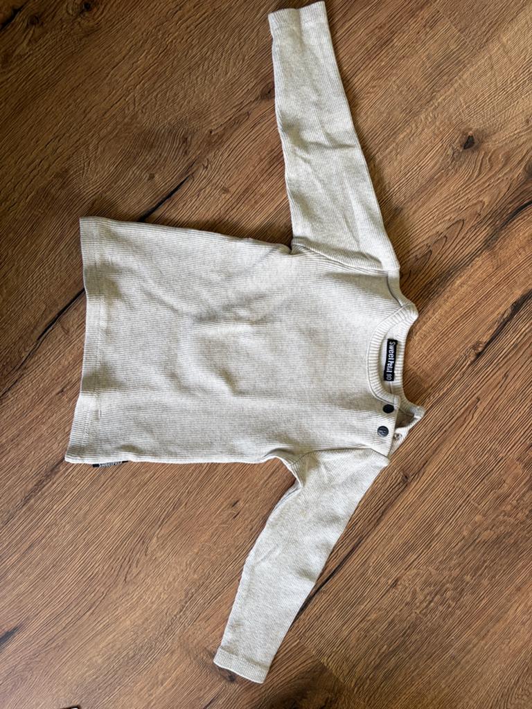 T shirt met lange mouw in maat 80, sweet petit, Ophalen of Verzenden, Zo goed als nieuw, Meisje, Shirtje of Longsleeve