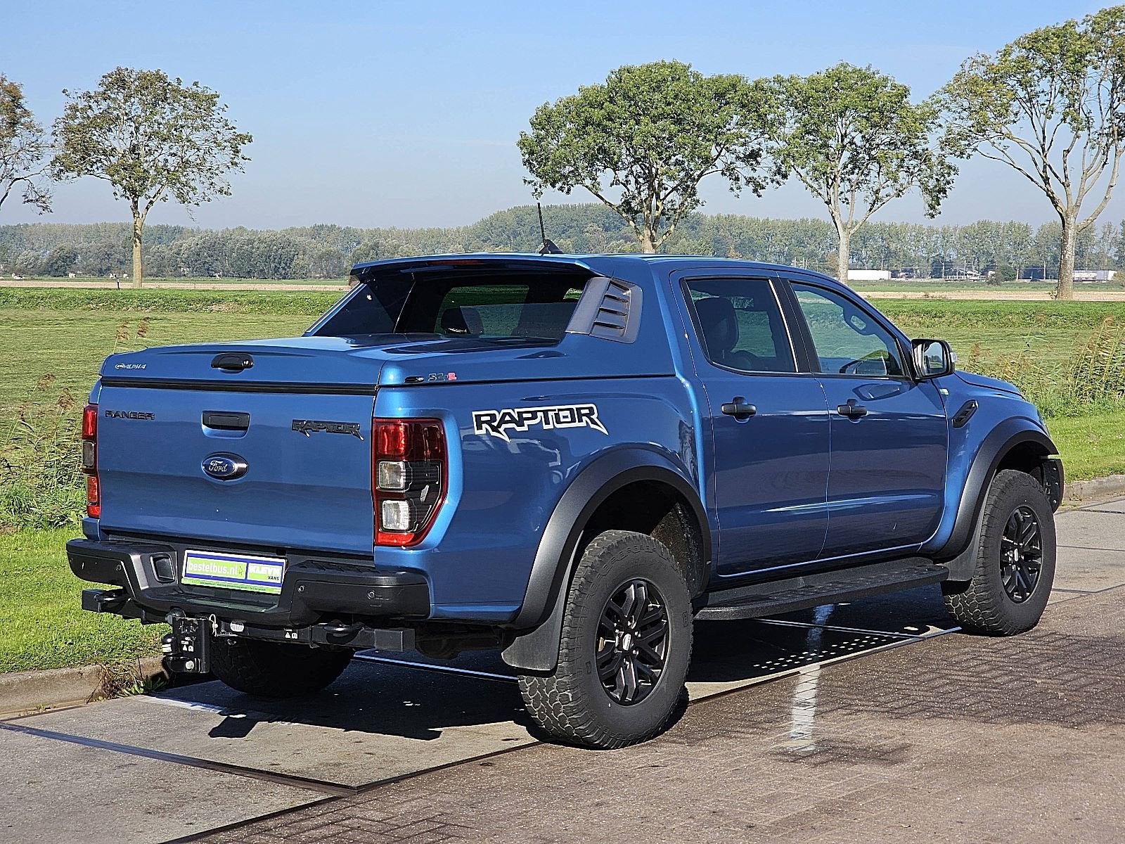 FORD RANGER 2.0 RAPTOR Automaat 4x4 SideSteps Trekhaak 1e Ei, Auto's, Automaat, Gebruikt, 2506 kg, Blauw