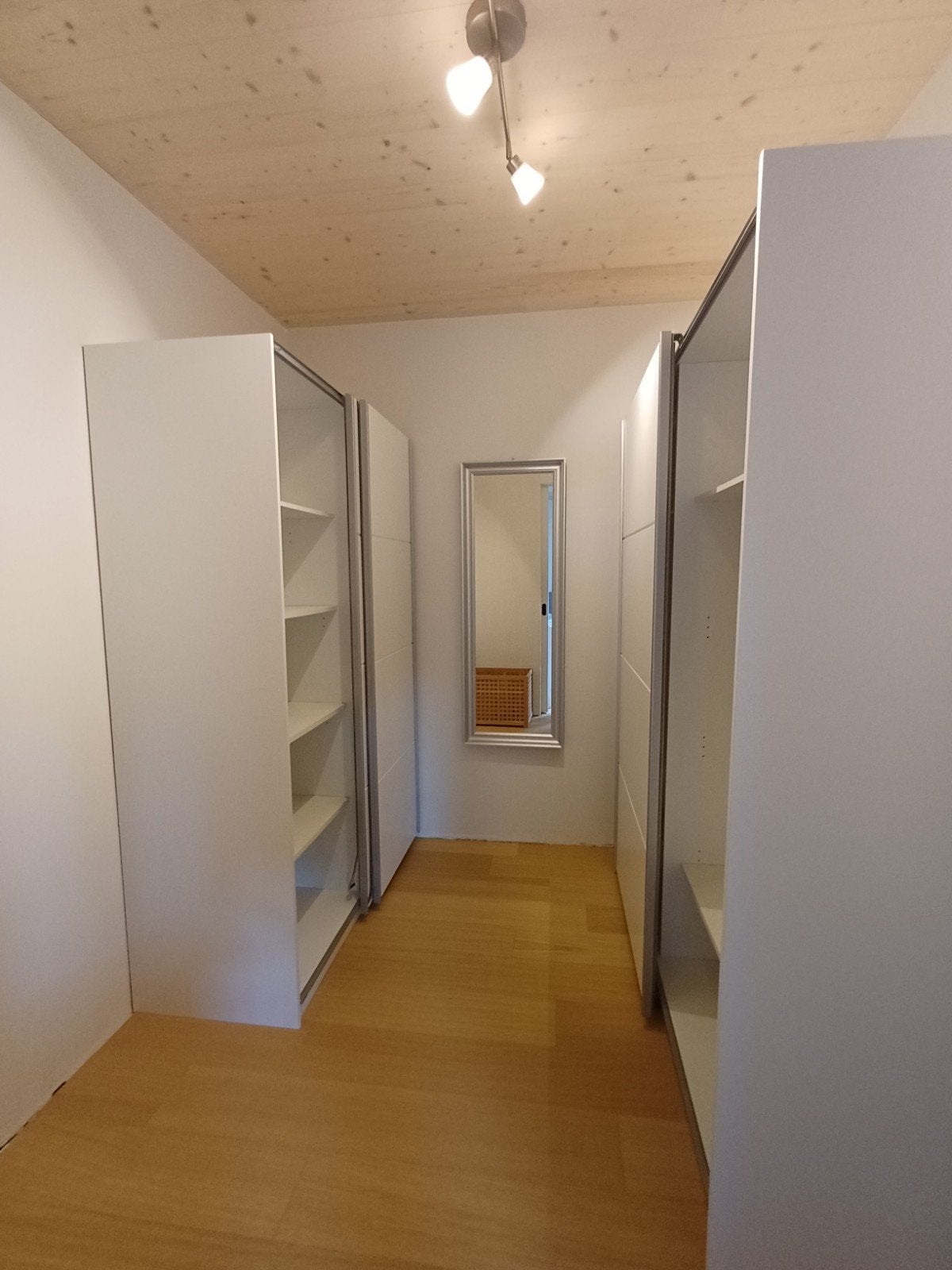 Ikea Kledingkasten: 1 Hang- en 1 Legkast met Schuifdeuren, Ophalen, Overige materialen, Met deur(en), Gebruikt