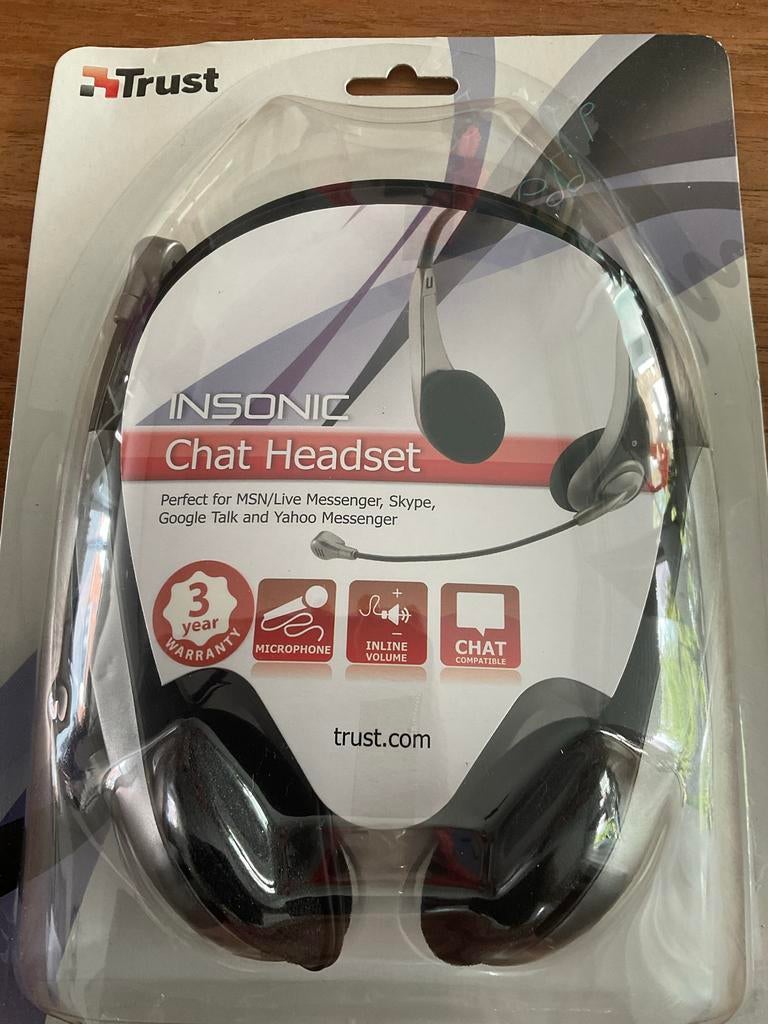 Trust Insonic Chat Headset - Nieuw in verpakking, Ophalen, Zo goed als nieuw, Overige merken