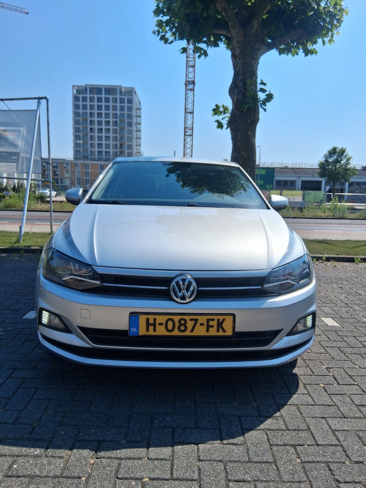Volkswagen Polo 1.0 TSI 95pk 7-DSG 2019 Grijs, Auto-onderdelen, Ophalen of Verzenden, Nieuw, Volkswagen, Bumper