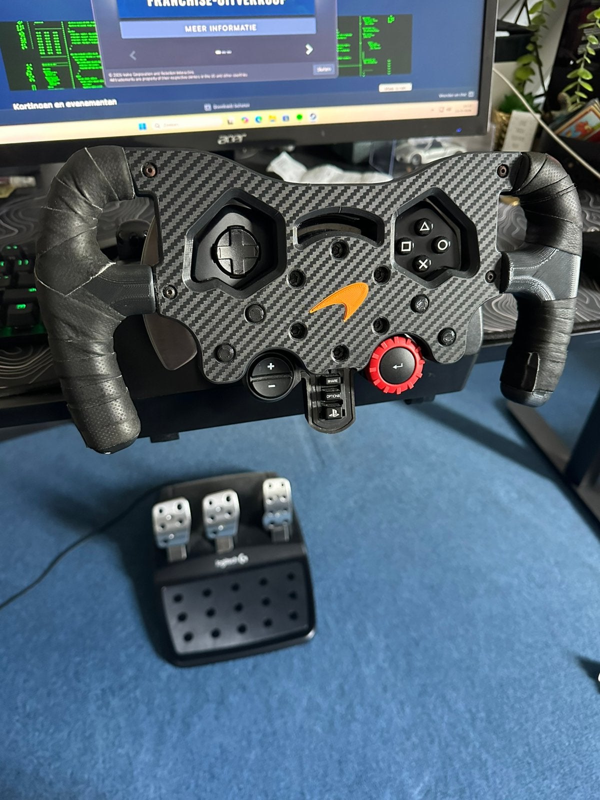 Logitech g29 met mod!, Ophalen of Verzenden, Zo goed als nieuw