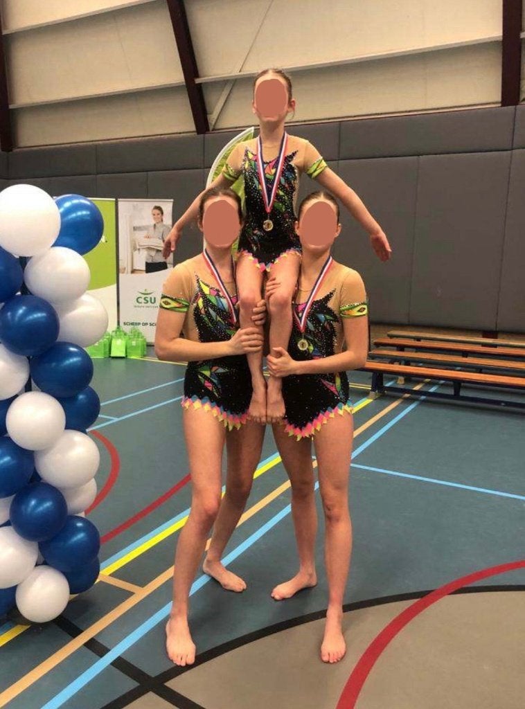 Acropakjes trio te huur, Gebruikt, Meerkleurig, Maat 36 t/m 42, Ophalen of Verzenden