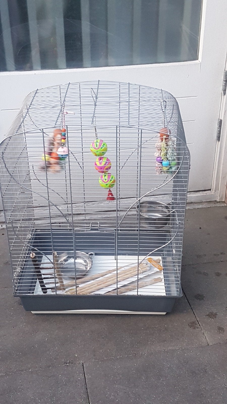 VOGELKOOI VOOR BV PARKIET OF AGAPORNIS  70Hx55Bx40D, Dieren en Toebehoren, Vogels | Hokken en Kooien, Ophalen, Gebruikt, Metaal