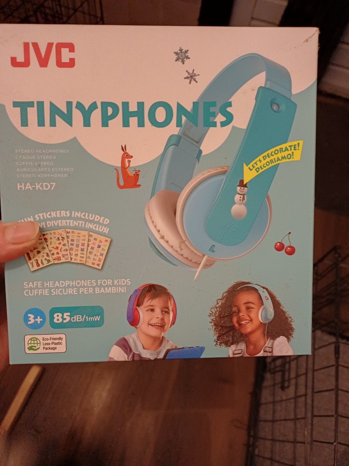 JVC Kinder Koptelefoon - Nieuw in doos - Lichtblauw, Ophalen of Verzenden, Nieuw, Overige merken