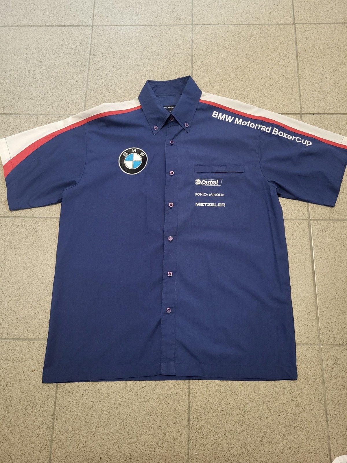 BMW Motorrad BoxerCup Overhemd -  ruime maat M, Hals 42cm, Motoren, Ophalen of Verzenden, Nieuw zonder kaartje, Heren, BMW