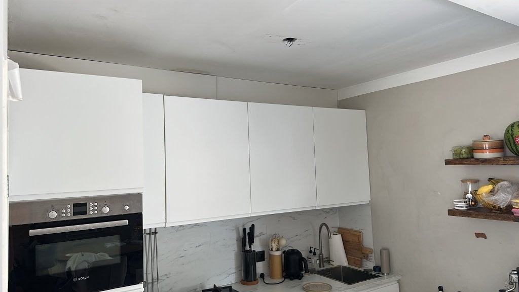 Moderne mat witte greeploze eilandkeuken GEDEMONTEERD, Wit, Overige typen, Ophalen of Verzenden, Zo goed als nieuw