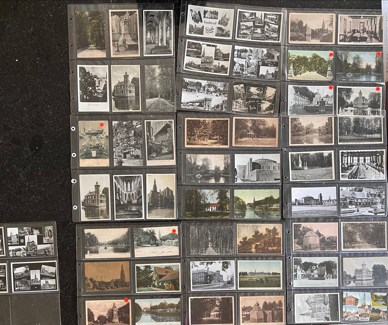 Partij / verzameling 58 x ansichtkaarten Breda en Ginneken, Ophalen of Verzenden, 1940 tot 1960, Gelopen, Noord-Brabant