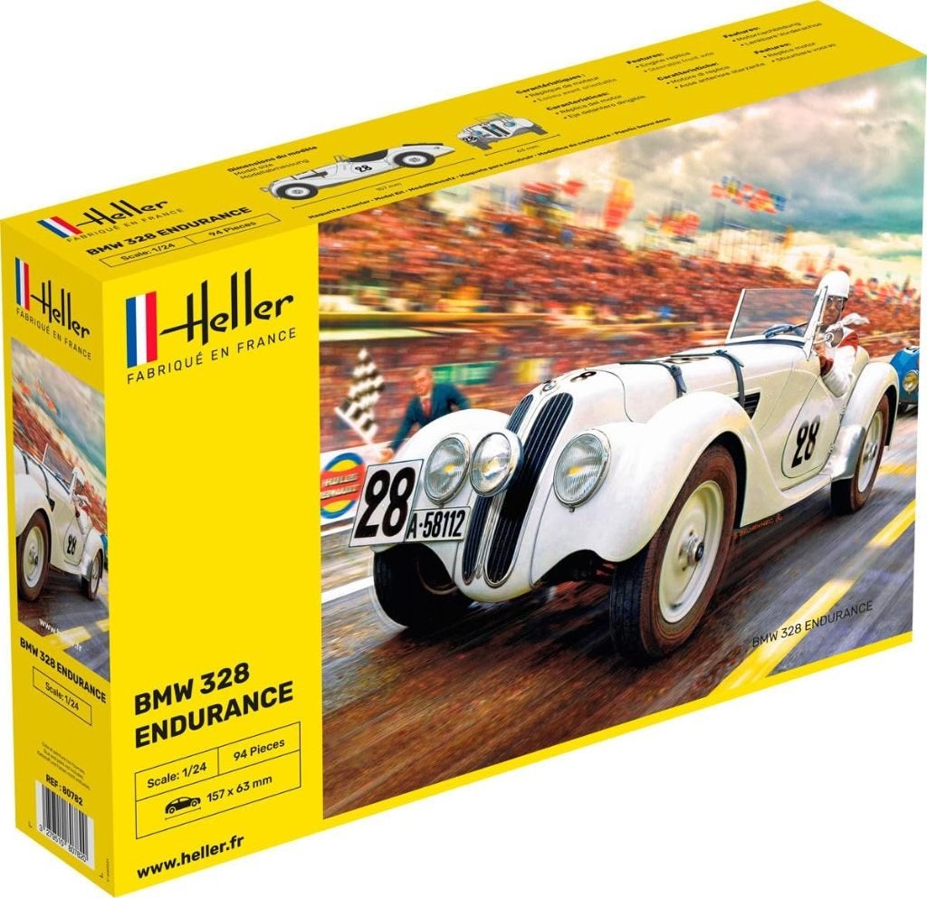 BMW 328 Endurance, 1/24, Heller, Hobby en Vrije tijd, Modelbouw | Auto's en Voertuigen, Auto, Groter dan 1:32, Nieuw, Ophalen of Verzenden